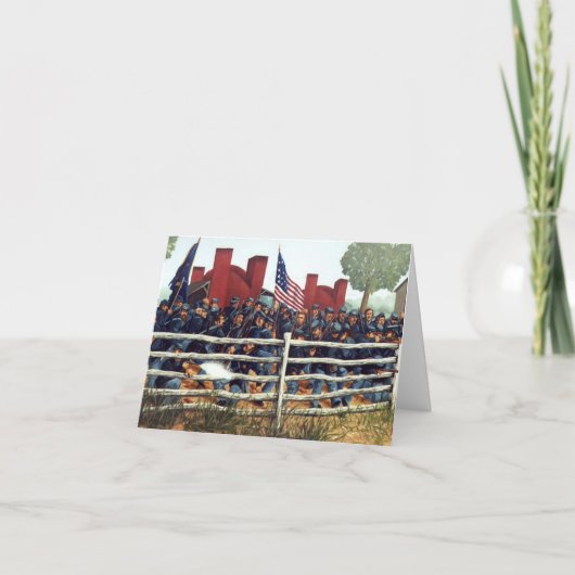 Gettysburgのれんが工場のメッセージカード3の戦い カード (正面)