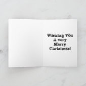 Gettysburgのクリスマスのグレイハウンド犬の芸術カード シーズンカード (内部)