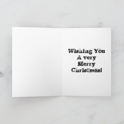 Gettysburgのクリスマスのグレイハウンド犬の芸術カード シーズンカード (内部)