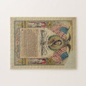 Gettysburgの住所エイブラハム・リンカーンのパズル ジグソーパズル (横)