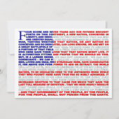 Gettysburgの住所招待 招待状 (正面)