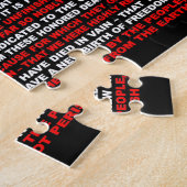 Gettysburgの住所 ジグソーパズル (側面)