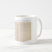 Gettysburgの住所Nicolayのコピー(1863年) コーヒーマグカップ (正面右)