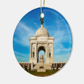 Gettysburgの国立公園-ペンシルバニアの記念物 セラミックオーナメント (左)