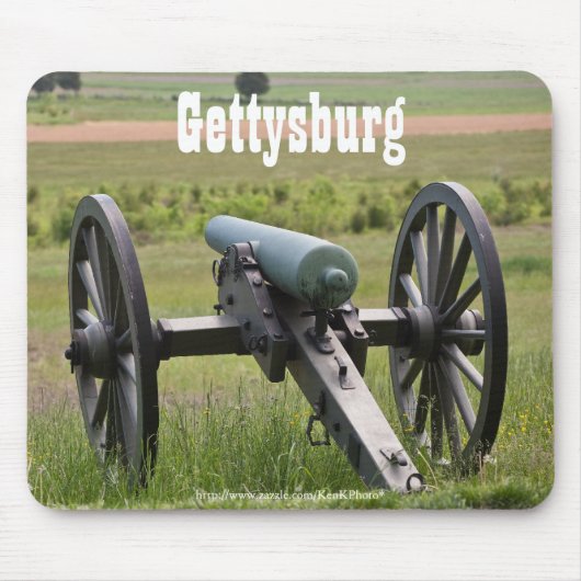 Gettysburgの大砲のマウスパッド マウスパッド (正面)