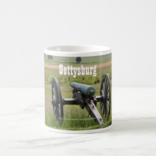 Gettysburgの大砲のマグ コーヒーマグカップ (中央)