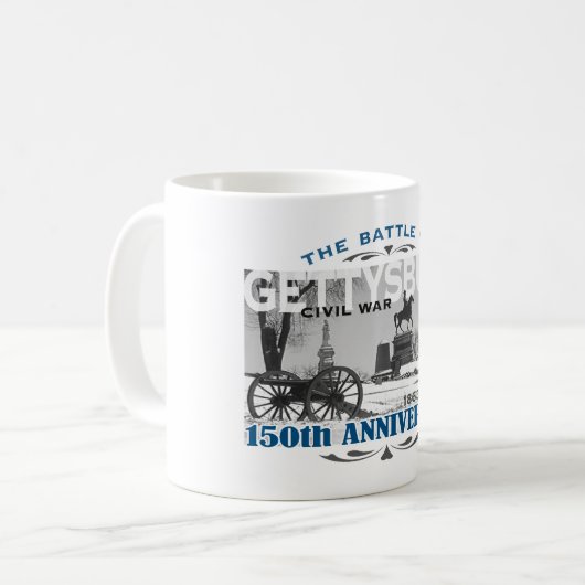 Gettysburgの戦い150記念日 コーヒーマグカップ (正面左)