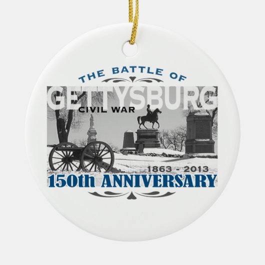 Gettysburgの戦い150記念日 セラミックオーナメント (正面)