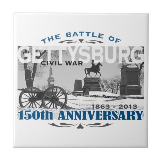 Gettysburgの戦い150記念日 タイル (正面)