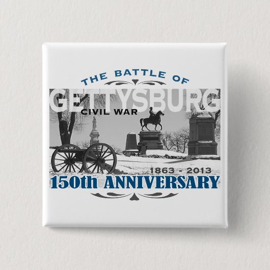 Gettysburgの戦い150記念日 缶バッジ (正面)