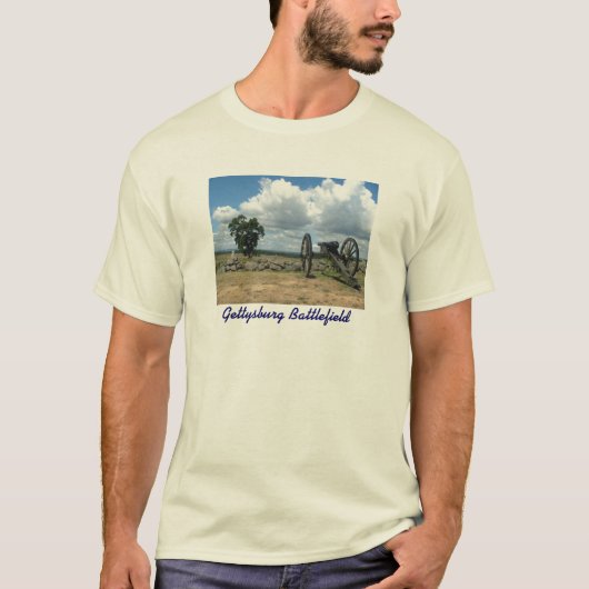 Gettysburgの戦場のTシャツ Tシャツ (正面)