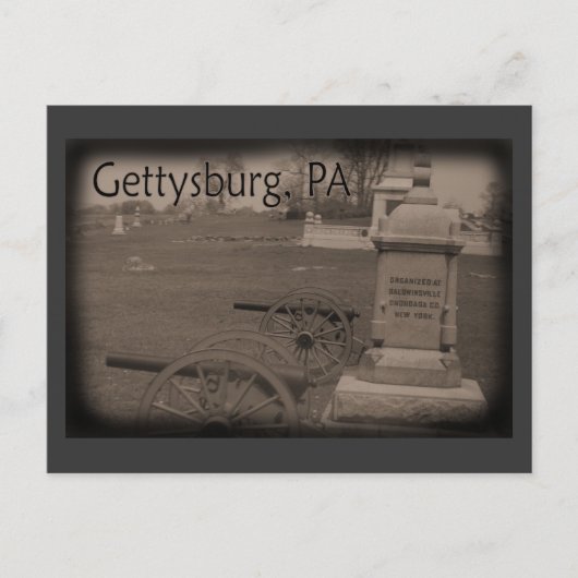 Gettysburgの戦場 ポストカード (正面)
