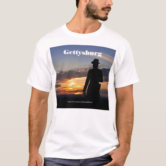 Gettysburgの日没のワイシャツ Tシャツ (正面)
