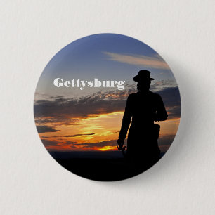 Gettysburgの日没ボタン 缶バッジ