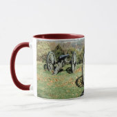 Gettysburgの東の墓地の丘のマグ マグカップ (左)