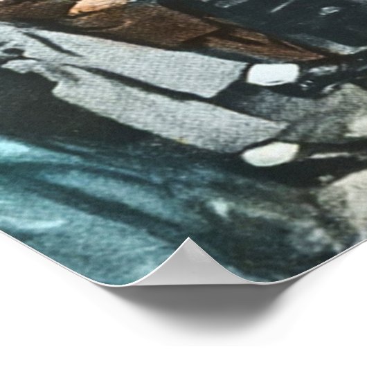 Gettysburgアドレスヴィンテージを配信するLincoln ポスター (角)