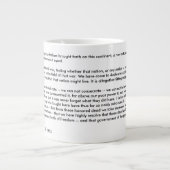GettysburgアドレスJumbo Mug ジャンボコーヒーマグカップ (正面)
