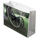 Gettysburgペンシルバニアの内戦の大砲 ラージペーパーバッグ (裏面アングル)