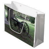 Gettysburgペンシルバニアの内戦の大砲 ラージペーパーバッグ (正面アングル)