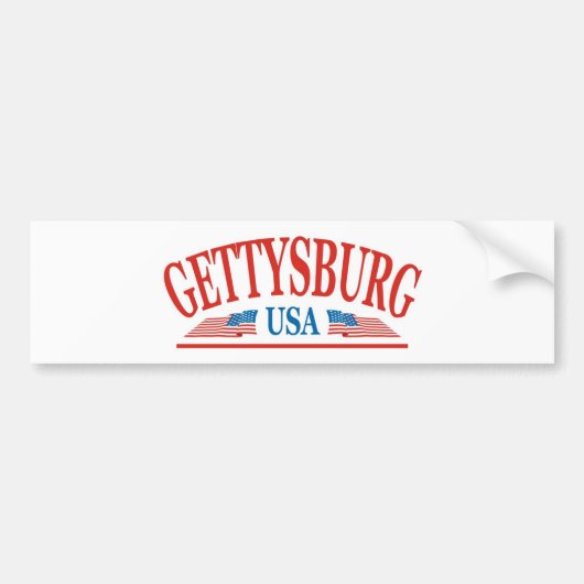 Gettysburgペンシルバニア米国 バンパーステッカー (正面)