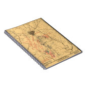 Gettysburg及び近辺の軍隊の位置1863年7月3日 ノートブック (右側)