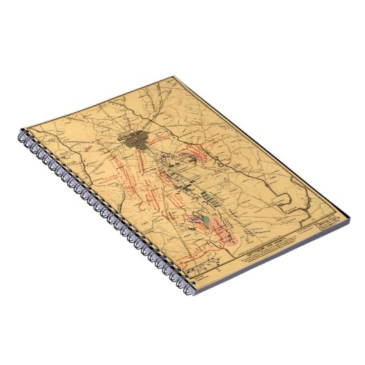 Gettysburg及び近辺の軍隊の位置1863年7月3日 ノートブック (右側)