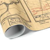 Gettysburg及び近辺の軍隊の位置1863年7月3日 ラッピングペーパー (ロールコーナー)