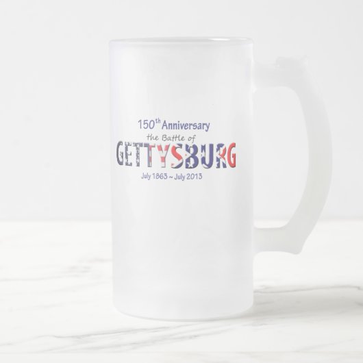 Gettysburg記念日のマグ フロストグラスビールジョッキ (右)