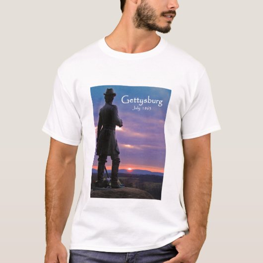 Gettysburg -少し円形上 tシャツ (正面)