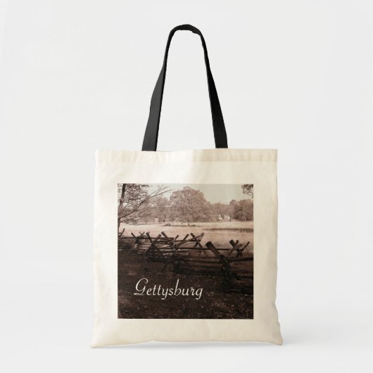 Gettysburg -戦場の予算のトート トートバッグ (正面)