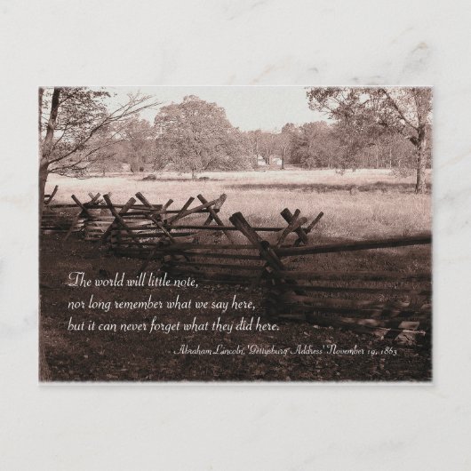 Gettysburg -戦場の郵便はがき#2 ポストカード (正面)