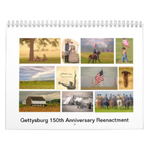 Gettysburg 150th記念日の再制定のカレンダー カレンダー