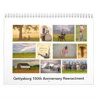 Gettysburg 150th記念日の再制定のカレンダー カレンダー