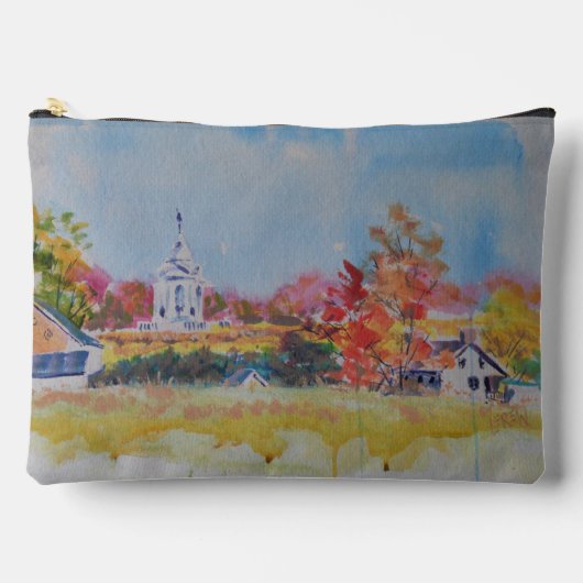 Gettysburg Battlefield Landscape / Larry Lerew アクセサリーポーチ (正面)