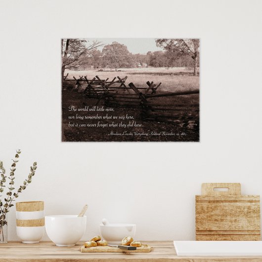 Gettysburg - Battlefield Poster #2 ポスター (キッチン)