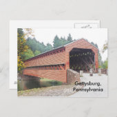 Gettysburg PA近くのサックス覆われた橋 ポストカード (正面/裏面)