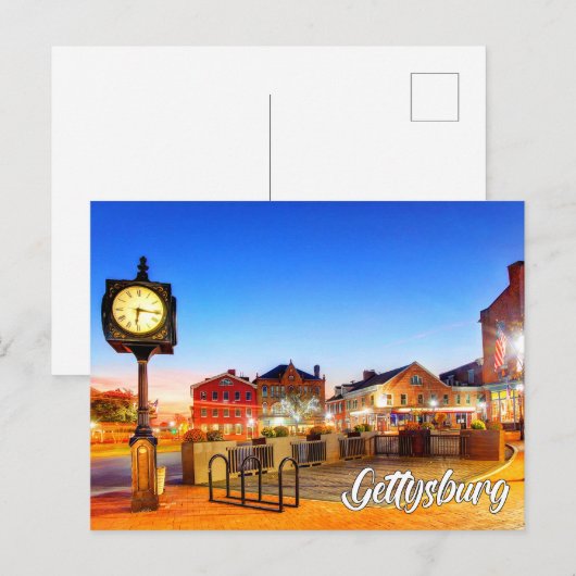 Gettysburg, Pennsylvania, USA ポストカード (正面/裏面)