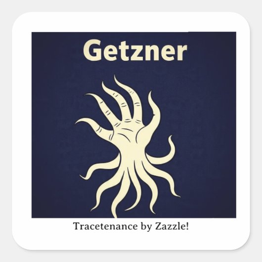 Getzner Sticker スクエアシール (正面)