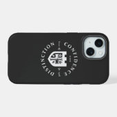GEUEE ヴィンテージ ナイトシリーズ iPhone 15ケース (裏面横)
