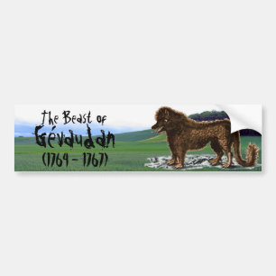 Gévaudanのバンパーステッカーの獣 バンパーステッカー