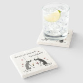 Gewurztraminer Gesund～ホワイトワイン引用文 ストーンコースター (横)