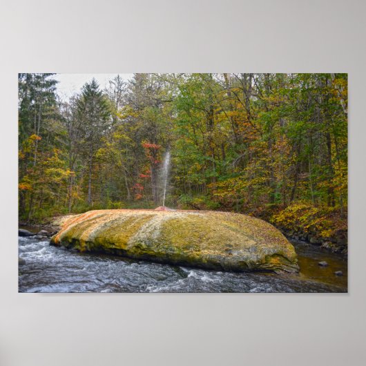 Geyser Island Spouter, Saratoga春，ニューヨーク ポスター (正面)