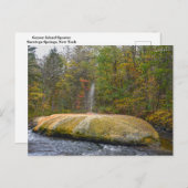 Geyser Island Spouter, Saratoga春，ニューヨーク ポストカード (正面/裏面)