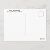 Geyser Island Spouter, Saratoga春，ニューヨーク ポストカード (裏面)