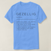 Gezellig Definition Tシャツ (デザイン正面)