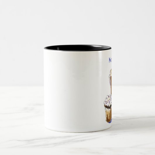 GFのカップケーキ及びカプチーノのマグ ツートーンマグカップ (中央)