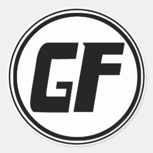 GFの大きい円のステッカー ラウンドシール