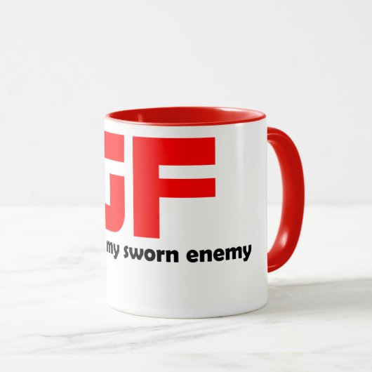 GFコーヒーマグ – グルテンフリーおもしろいギフト マグカップ (正面右)