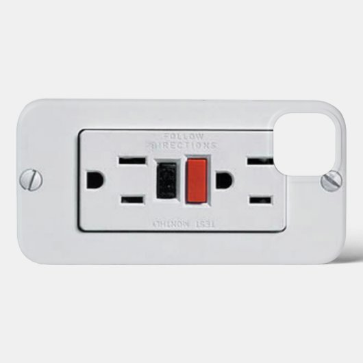 GFIの出口の場合 Case-Mate iPhoneケース (裏面 (横))