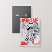 Gfrheme 1990 缶バッジ (正面/裏面)